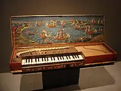 Clavicorde dit de Lépante, anon. XVIe siècle - Musée de la Musique, Paris.