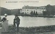 Le château aujourd'hui disparu de l'abbaye Saint-Maurice (carte postale du début du XXe&nbsp;siècle).
