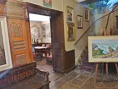 Manoir du Squividan : hall d'entrée.