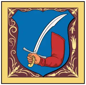 Blason des Zutori de 1548.