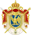 Armoiries de Napoléon III, empereur des Français (variante avec heaume)
