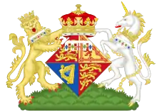 Armoiries de la princesse Margaret à partir de 1917.