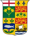 Blason de 1868 (quatre provinces).