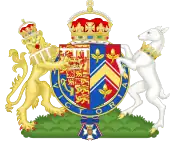 Armoiries en tant que princesse de Galles.