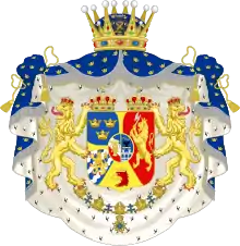 Prince héritier, duc de Scanie (1844-1859).