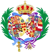 Armoiries comme infante et duchesse de Calabre.