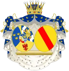 Armoiries de la princesse héritière Victoria de 1905 à 1907.