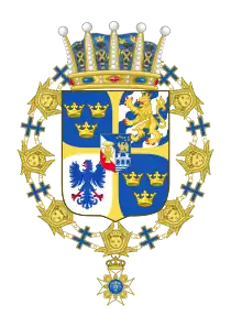 Armoiries du prince Carl Philip de Suède.