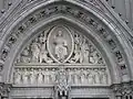 Christ sur le trône : tympan du portail ouest