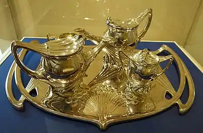 Service à thé et café de Paul Follot, Christofle & Cie, ca. 1903-1904, musée d'Art de Dallas.