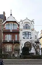 Maisons :À gauche : "De Tulp".À droite : "De Zonnebloem".