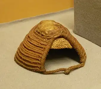 Coiffure Lega (République démocratique du Congo, Afrique centrale). Musée royal de l'Afrique centrale, Tervuren, Belgique.