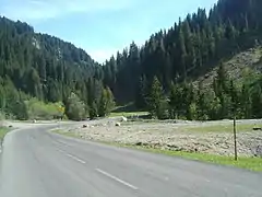 Le lieu-dit « La Zorinche » (1&nbsp;433&nbsp;m), atteint après une légère descente, au km 10,5.