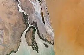 Vue satellite de l'île