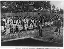 Comitadjis serbes faits prisonniers à Kreka près Touzla.