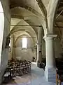 Bas-côté sud, 2e&nbsp;travée, vue vers l'ouest.