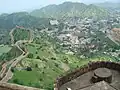 Une partie du réseau de fortifications qui défendaient Jaipur