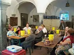 Dégustation des vins de la vallée du Rhône au Musée de la Gourmandise en août 2012