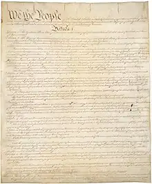 Constitution des États-Unis pour Power to the People.