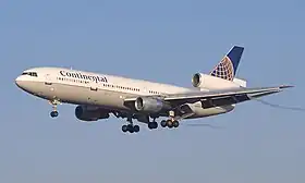Un McDonnell Douglas DC-10-30 de Continental Airlines.