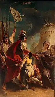 Coriolan aux portes de Romesérie de dix toiles pour la pièce principaleMusée de l'Ermitage, Saint-Petersbourg