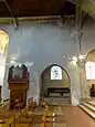 Nef, orgue et 4e&nbsp;grande arcade du nord.