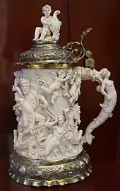 Choppe Cortège triomphal Neptune Amphitrite Mercure Hersé, XIXe siècle, Augsbourg.