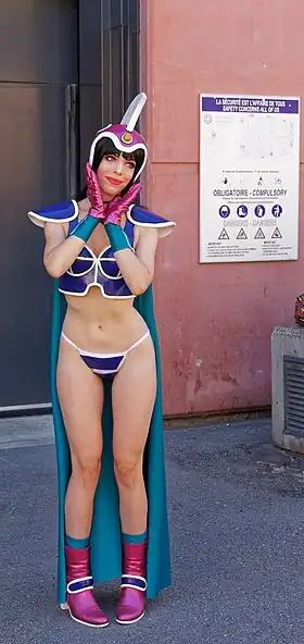 Cosplay de Chichi enfant à la Japan Expo 2019, en Île-de-France.