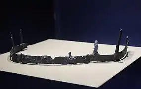 Couronne cérémonielle en fer, IIe – IIIe&nbsp;siècle, mithréum II de Güglingen.