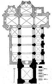 Plan de l'égliseCongrès archéologique de France, 1911.