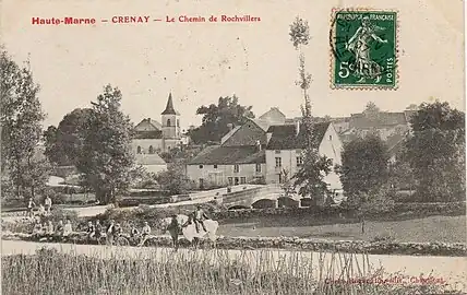 Le pont sur la Suize en 1907.