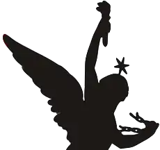 Silhouette du Génie de la Liberté