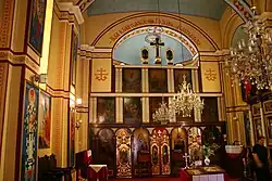 L'iconostase de l'église.