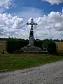 Croix de chemin réalisée par Herquelle en 1879.