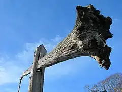 Arbre de l'un des puits à balancier.