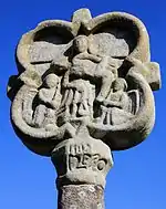 Croix de Treuliec : partie sommitale.