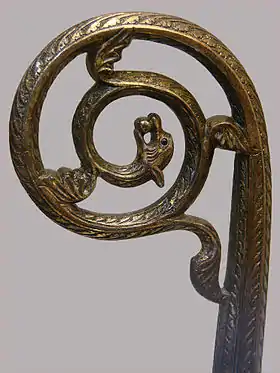 Crosse dite de l'évêque Guérin (XIIIe siècle) - Musée de Senlis.