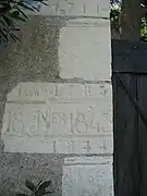 Le niveau des crues au Port Thinault.