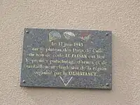 Premier parachutage d'armes de la Résistance française de la région