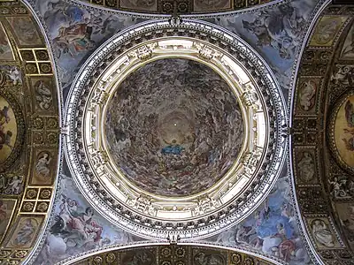 Fresques de Giovanni Battista Benaschi dans l'église Santi Apostoli (1680)