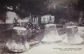 Les cloches de l'église enlevées par les allemands