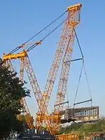 Dépose du pont de Gallardon.