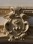 Blason avec tonneaux et bateau