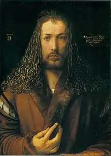 Albrecht Dürer, Autoportrait à la fourrure (1500).