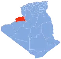 Carte d'Algérie (Wilaya de Béchar)