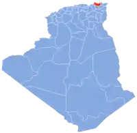Carte d'Algérie (Wilaya de Skikda)