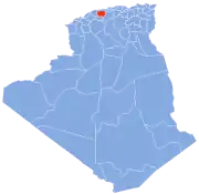 Carte d'Algérie (Wilaya de Aïn Defla)