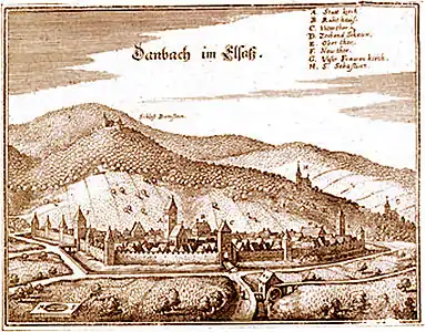 Vignoble de Dambach au XVIIIe&nbsp;siècle.