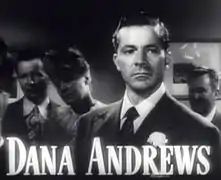 Dana Andrews dans le rôle de Fred Derry
