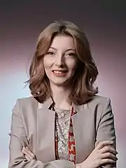 Photographie de la maire de Skopje.